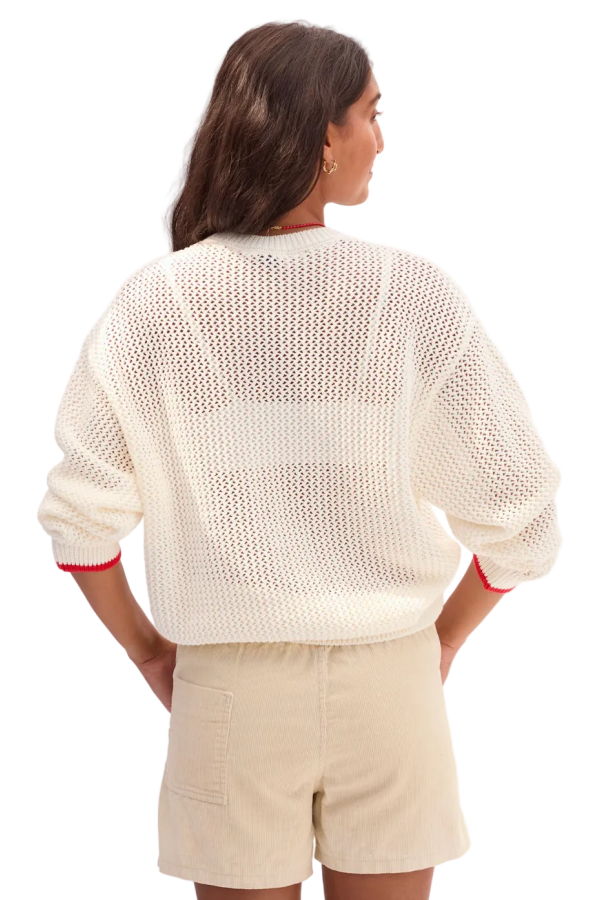 Clare V. Corinne Pullover - Milk