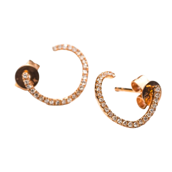 Zofia Day Diamond Spiral Studs Zofia Day Diamond Spiral Studs