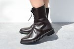 The Row Fara Lace Up Ankle Boot - Ebony - Thumbnail 2