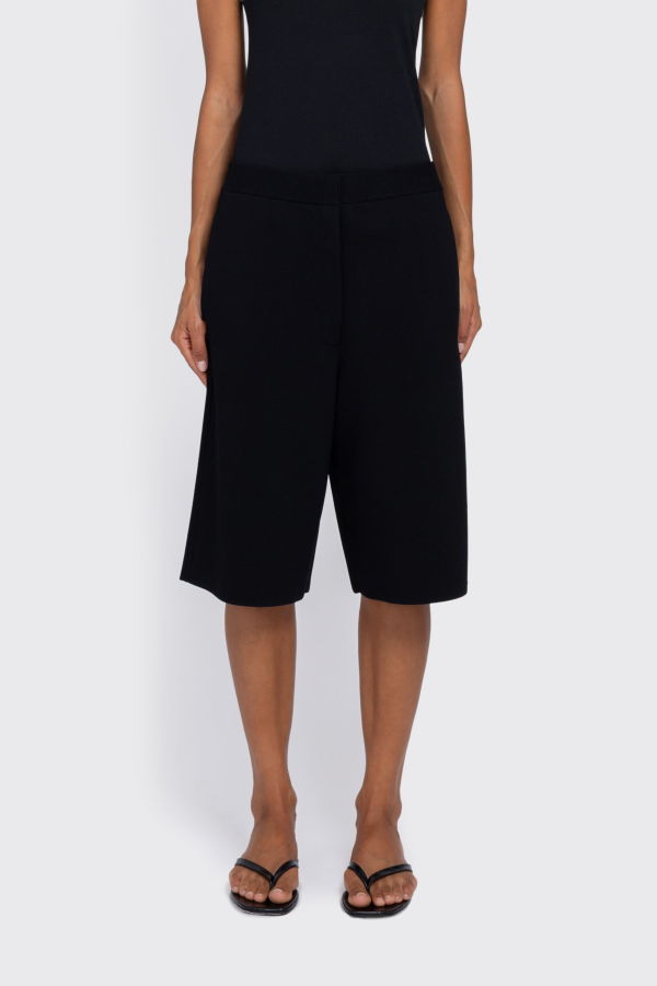Totême Knit Shorts - Black