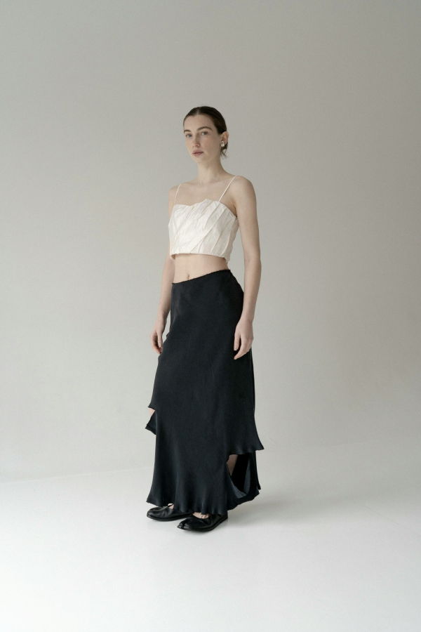 K M by L A N G E Pivnich Cupro Skirt