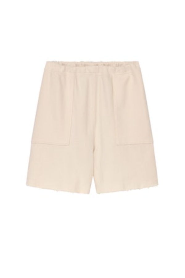 The Great. The Patch Pocket Sweat Short - Washed White