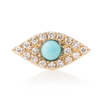 Zofia Day Turquoise Evil Eye Stud Earring - Thumbnail 1