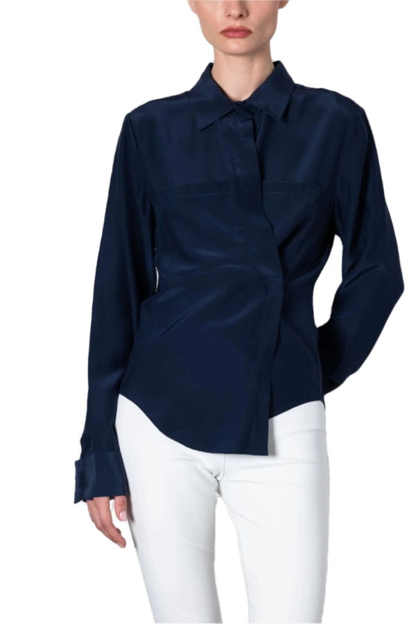 Elaine Kim Ursala Silk Wrap Shirt