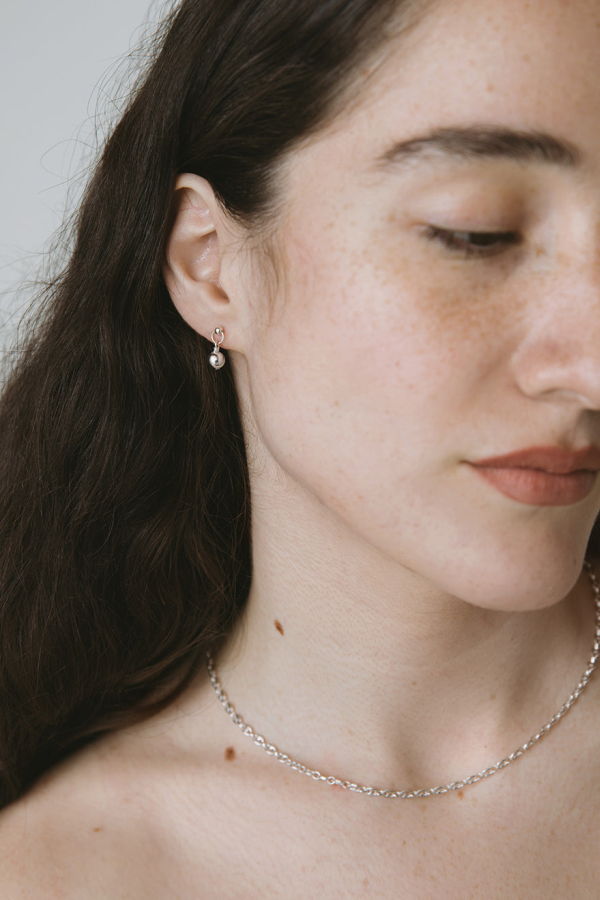 MASLO CO. Balle Studs Earrings - Silver