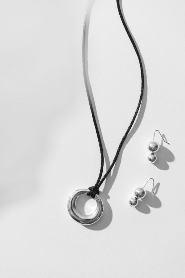 MASLO CO. Double Orb Earrings - Silver