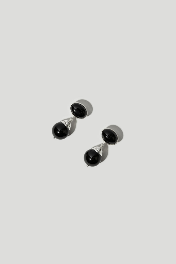 Maslo Jewelry Marceau Earrings - Black Onyx