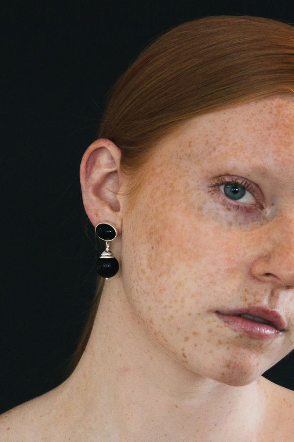 Maslo Jewelry Marceau Earrings - Black Onyx