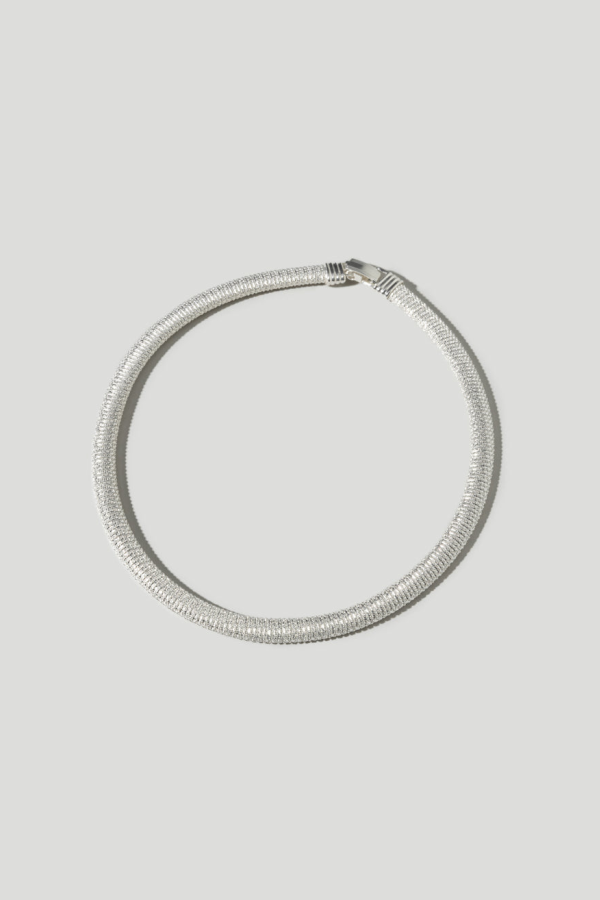 Maslo Jewelry Mirelle Collar Necklace - Silver