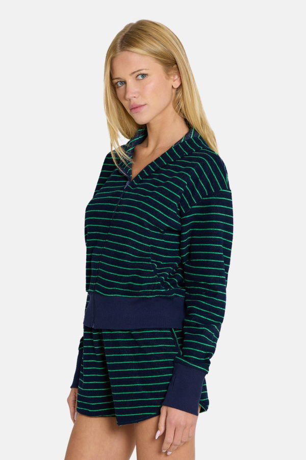 The Tile Club Maisie Terry Zip Up Hoodie