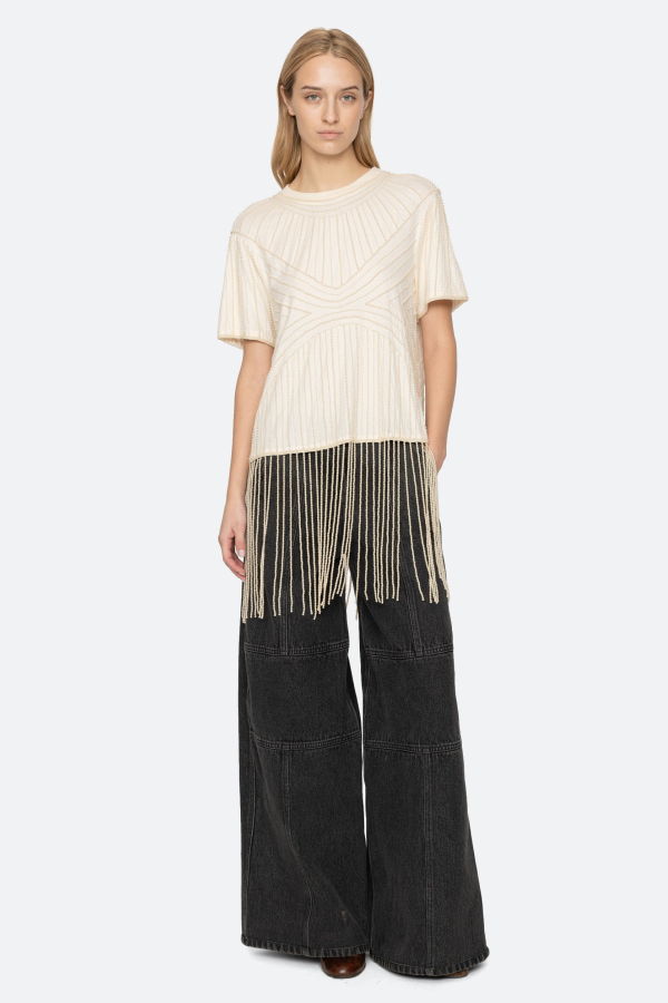 Sea NY Carlotta S/S Top - Cream