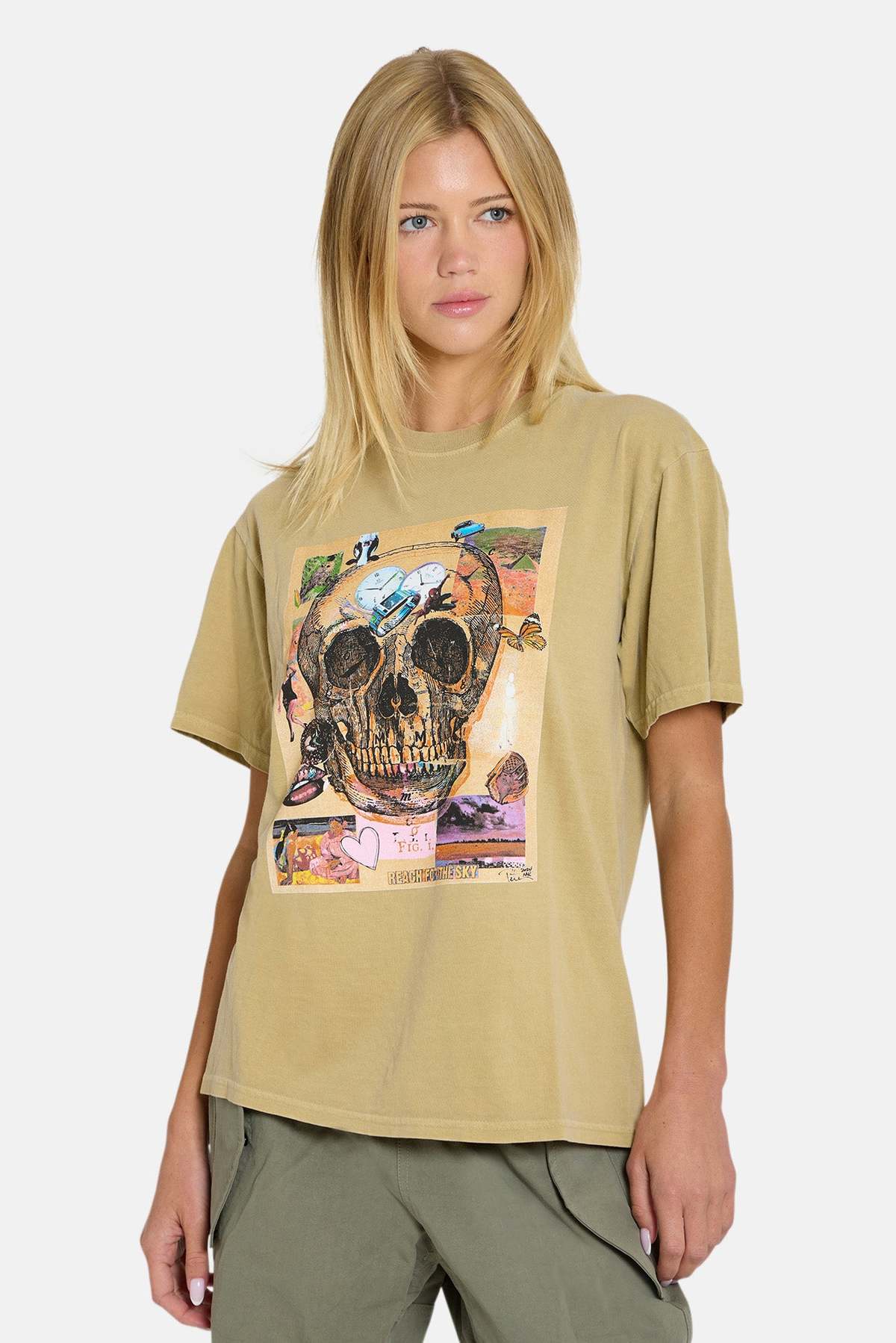 Blue&Cream Peter Tunney Skull Tee - Image 2 of 5