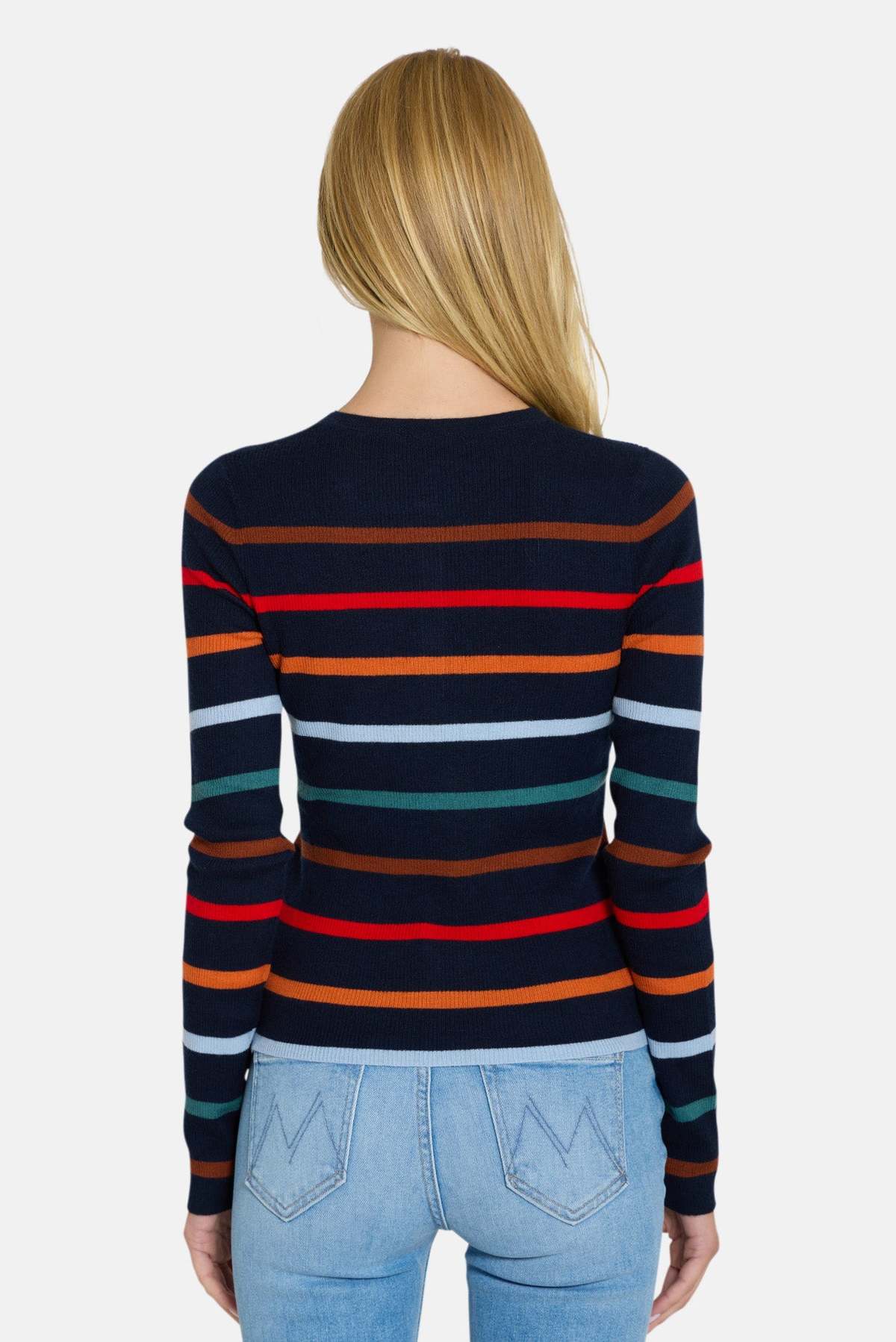The Tile Club Sylvia Striped Henley Sweater - Image 4 of 4