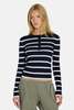 The Tile Club Sylvia Striped Henley Sweater - Thumbnail 1