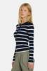 The Tile Club Sylvia Striped Henley Sweater - Thumbnail 2