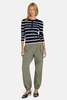 The Tile Club Sylvia Striped Henley Sweater - Thumbnail 4