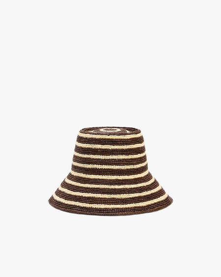 希少 美品 Sexhippies CROCHETED BUCKET HAT Sex Hippies Crocheted Bucket Hat - Royal/Brown | Garmentory
