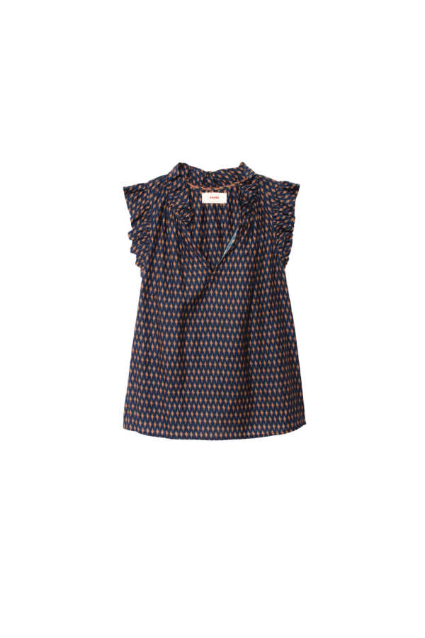 Xirena Bex Top - Navy Diamond