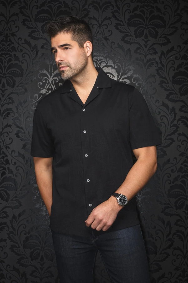 Au Noir Brahea Short Sleeve Flat Collar Shirt