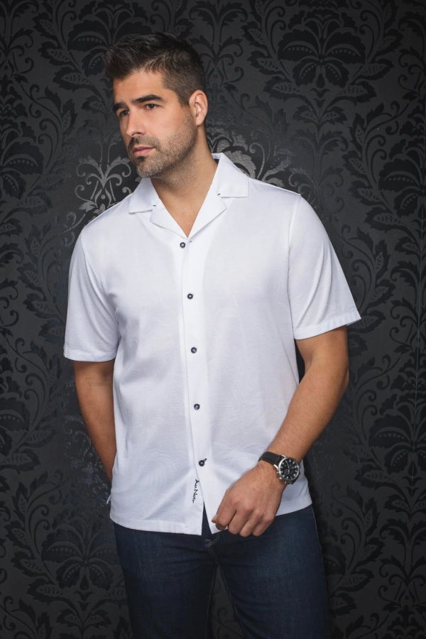 Au Noir Brahea Short Sleeve Flat Collar Shirt