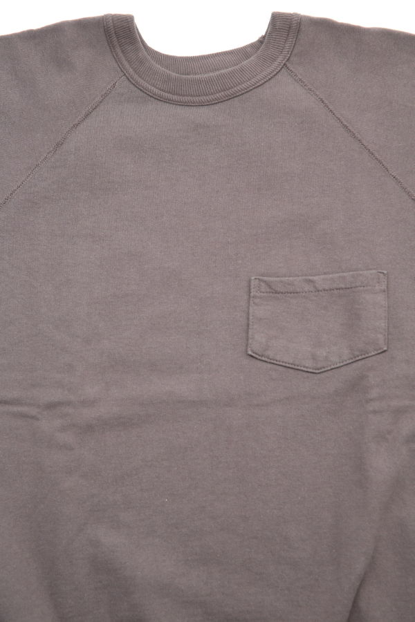 Warehouse & Co. 4105 Short Sleeve Sweatshirt With Pocket Solid Color