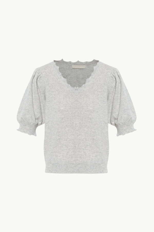 Ulla Johnson Polline Short Sleeve Top - Pebble