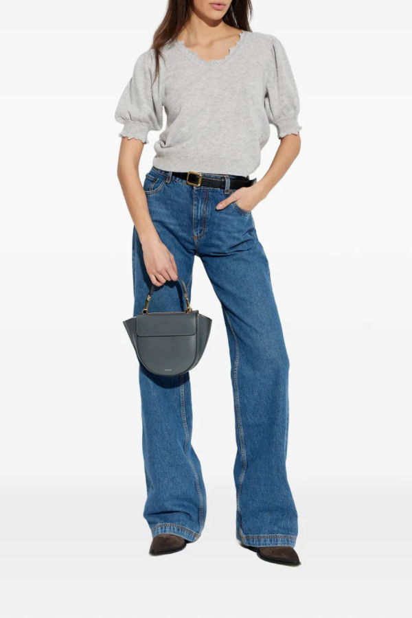 Ulla Johnson Polline Short Sleeve Top - Pebble