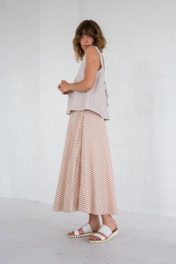 Lois Hazel Tie Circle Skirt - Stripe