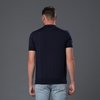 David Hart Cable Knit Polo - Navy - Thumbnail 3