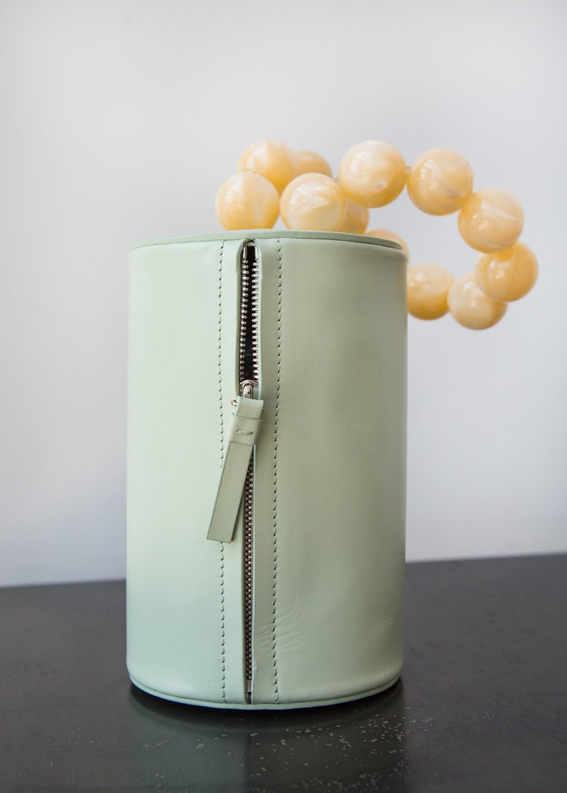 Building Block Cylinder Wristlet - Celadon | Garmentory
