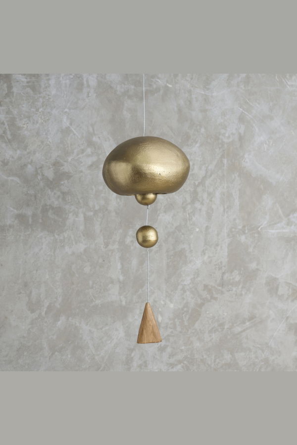The Collective Home Antique Brass Hanging Bell