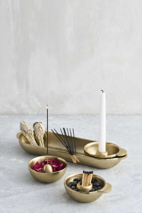 The Collective Home Antique Brass Intention Set