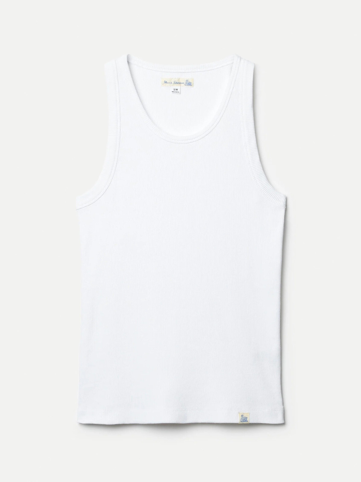 Merz b. Schwanen Ribbed Cotton Tank Top - Image 1 of 4