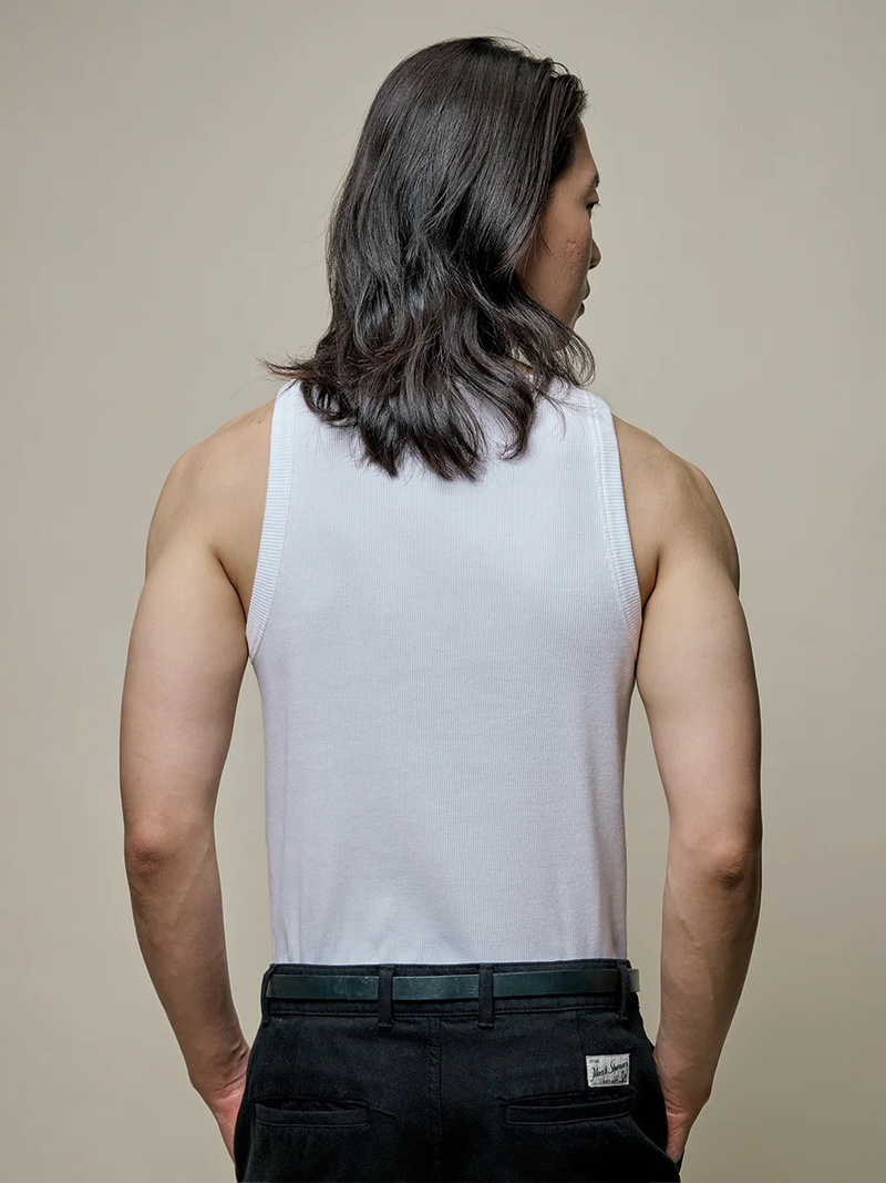 Merz b. Schwanen Ribbed Cotton Tank Top