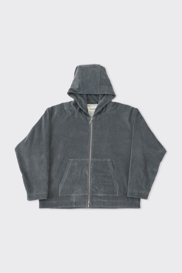 CAWLEY STUDIO Japanese 16-Wale Cotton Cord Zip-Up Hoodie