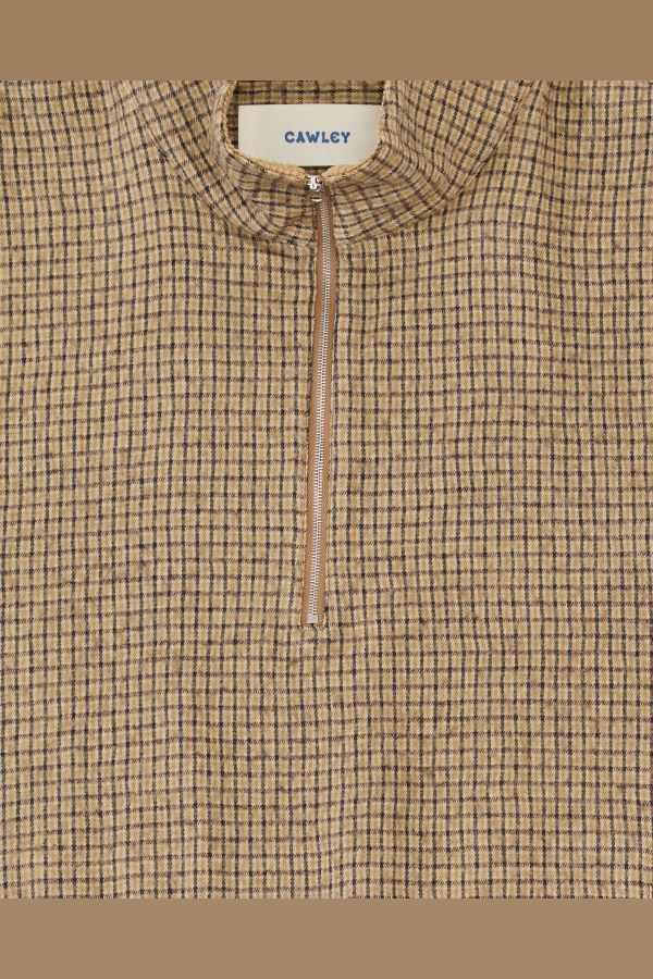 CAWLEY STUDIO Japanese Check Cotton/Wool Miles Pullover