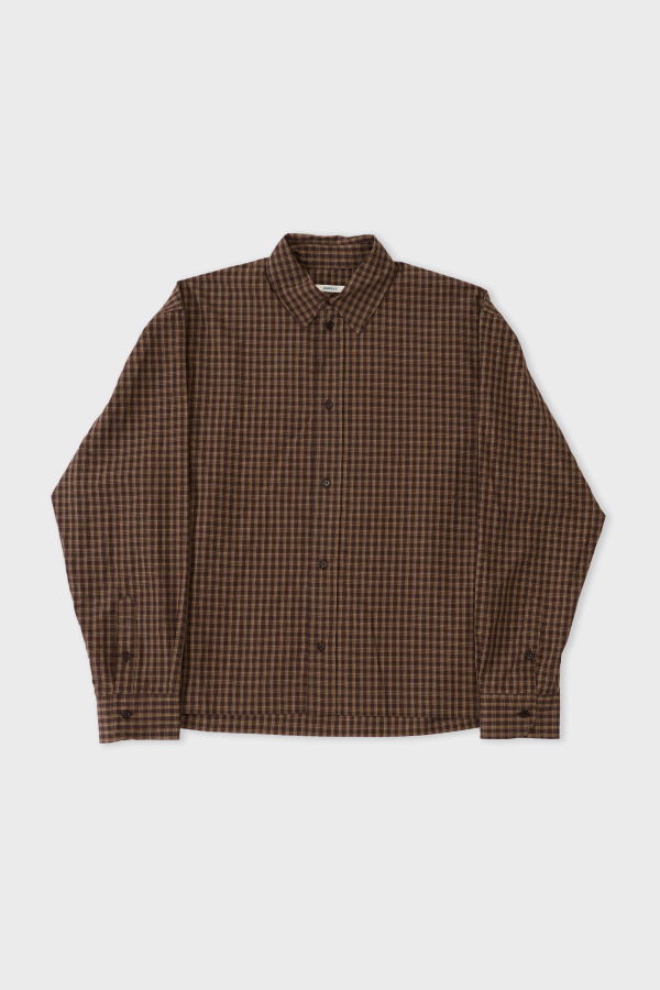 CAWLEY STUDIO Japanese Cotton Mini Check Washer Dennis Shirt