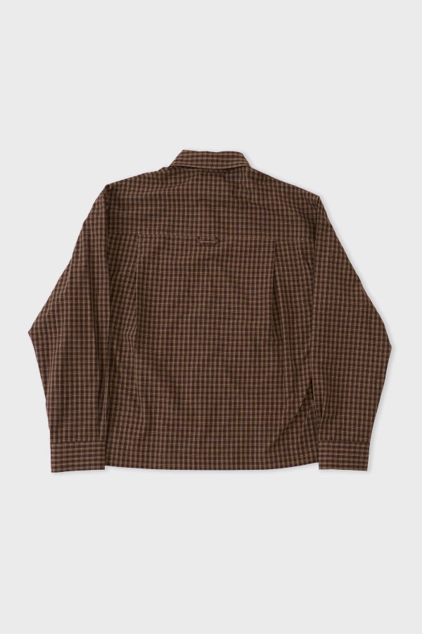 CAWLEY STUDIO Japanese Cotton Mini Check Washer Dennis Shirt