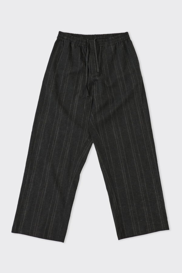 CAWLEY STUDIO Japanese Linen/Cotton Faded Stripe Theo Trouser