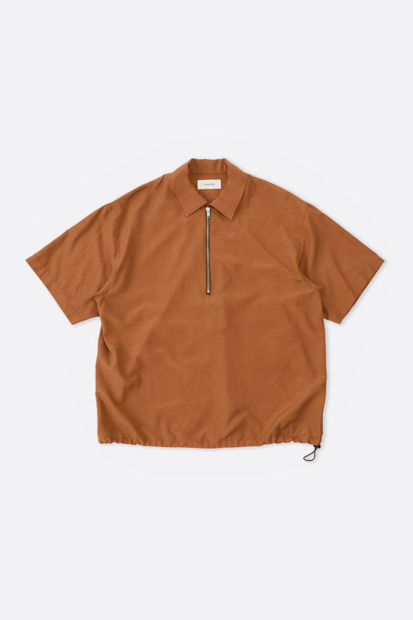 Ernie Palo Short-Sleeve Half-Zip Popover Shirt