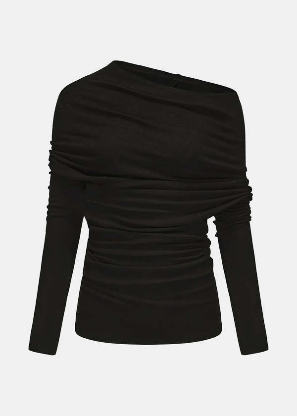 ELYWOOD Irregular Knit Base Top