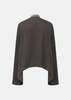 ELYWOOD Detachable Ribbon Crewneck Top - Gray - Thumbnail 3