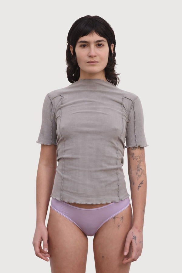 Baserange Omato 3/4 Tee Shirt - Elie Grey