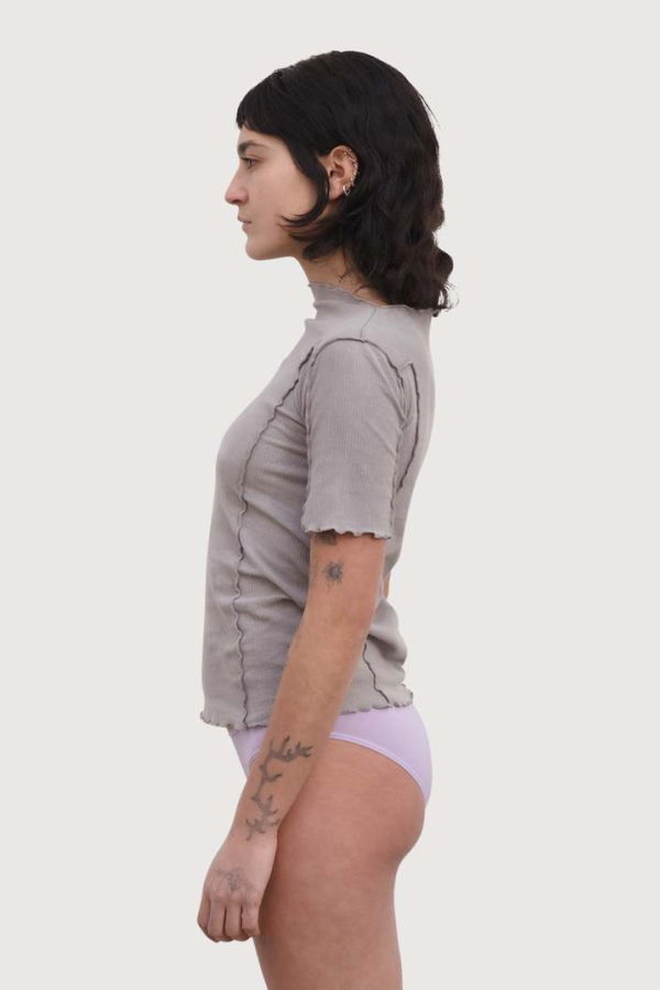 Baserange Omato 3/4 Tee Shirt - Elie Grey