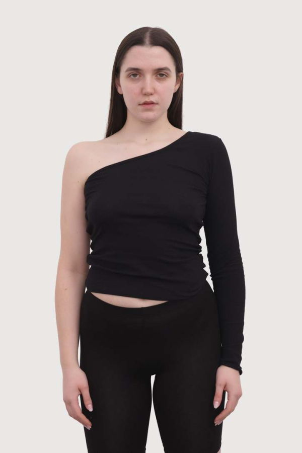 Baserange Speck Long Sleeve Tee - Black