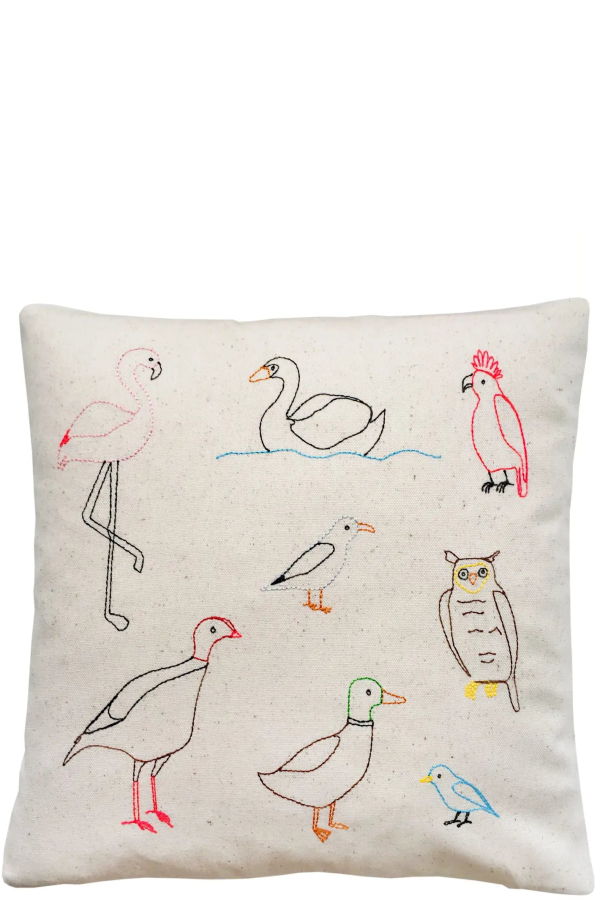 K Studio Birds Of The World Pillow