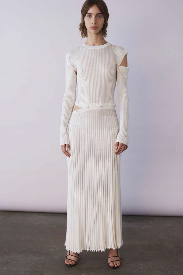Christopher Esber Deconstruct Sleeve Dress - Natural | Garmentory Christopher Esber Deconstruct Sleeve Dress - Natural | Garmentory