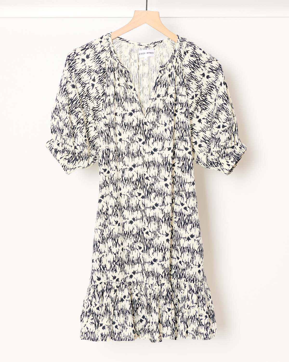 Apiece Apart Textured Otillie Mini Dress - Image 1 of 5