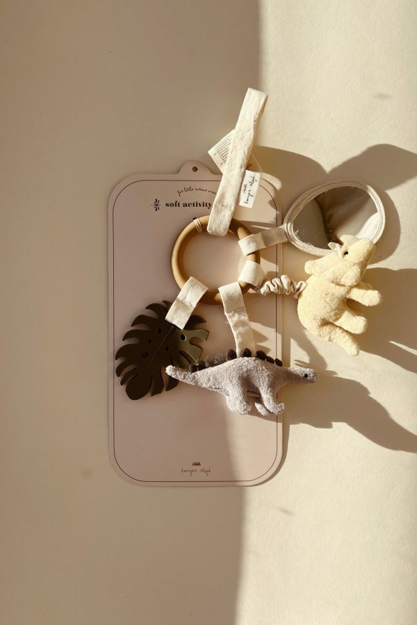 KIDS Konges Slojd Activity Ring in Dino Baby Toy