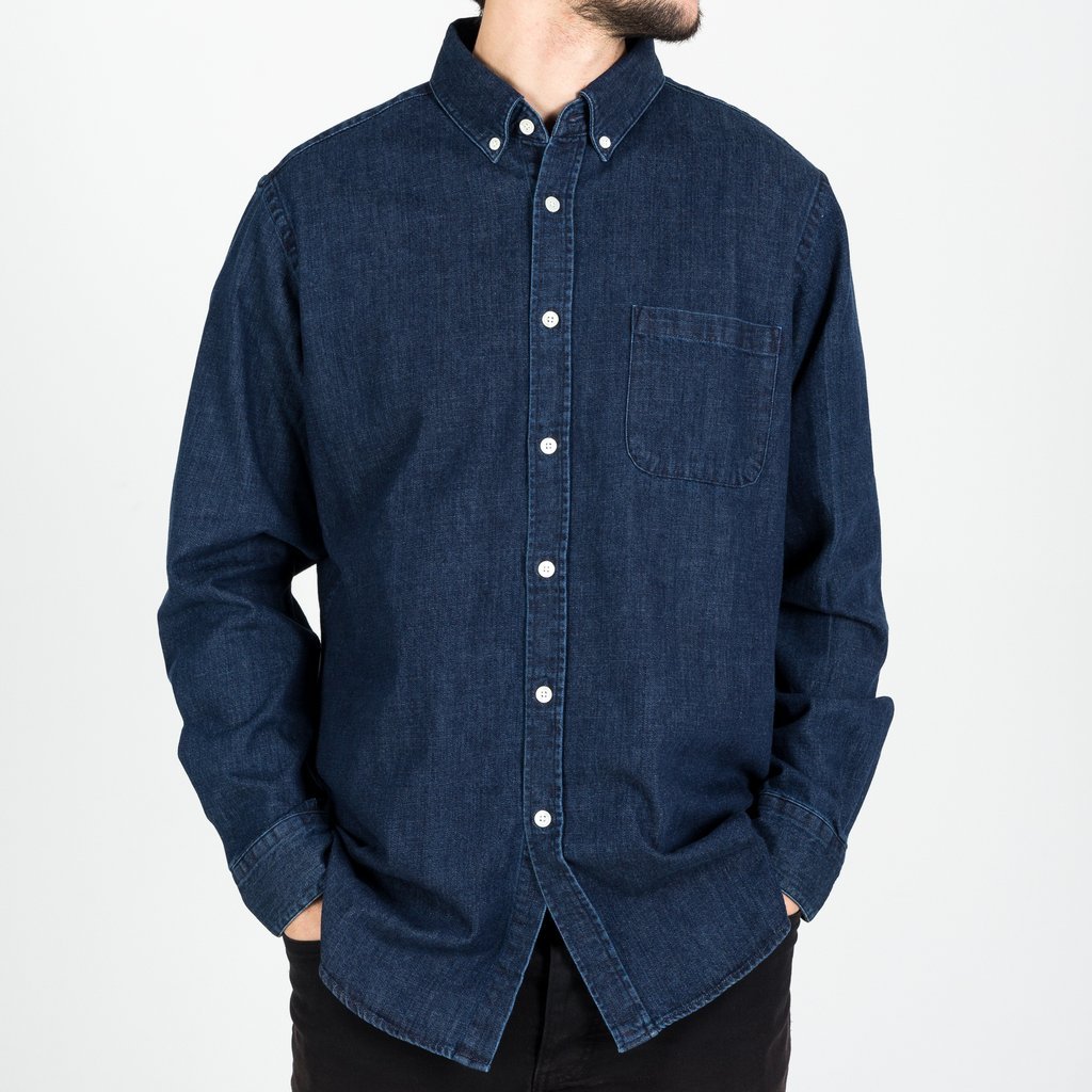 portuguese flannel denim shirt